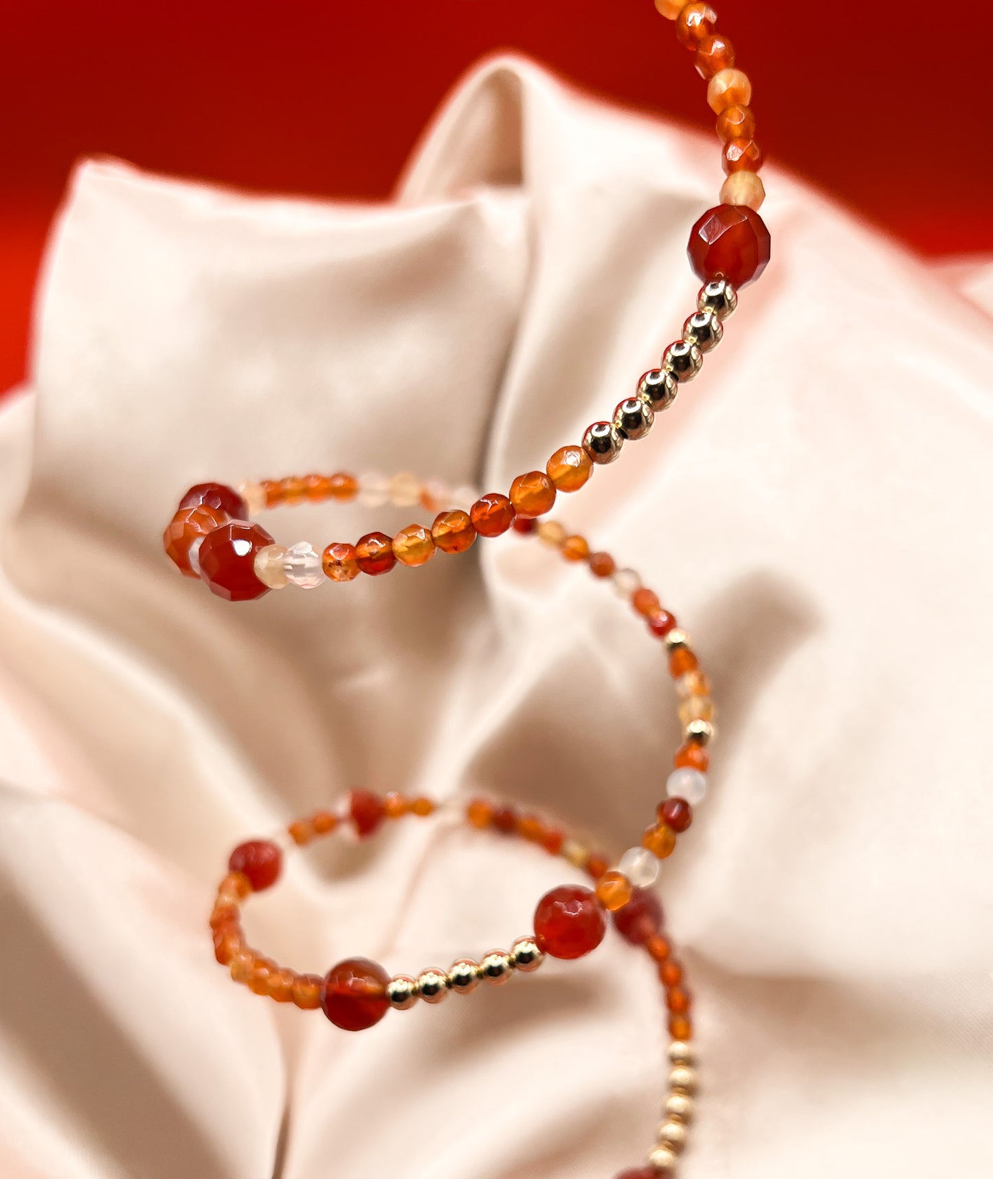 Golden Ember Wrap Bracelet