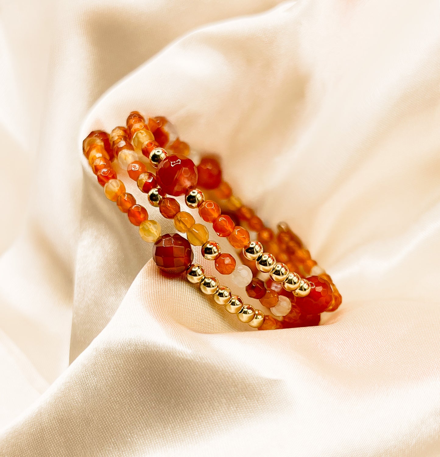 Golden Ember Wrap Bracelet