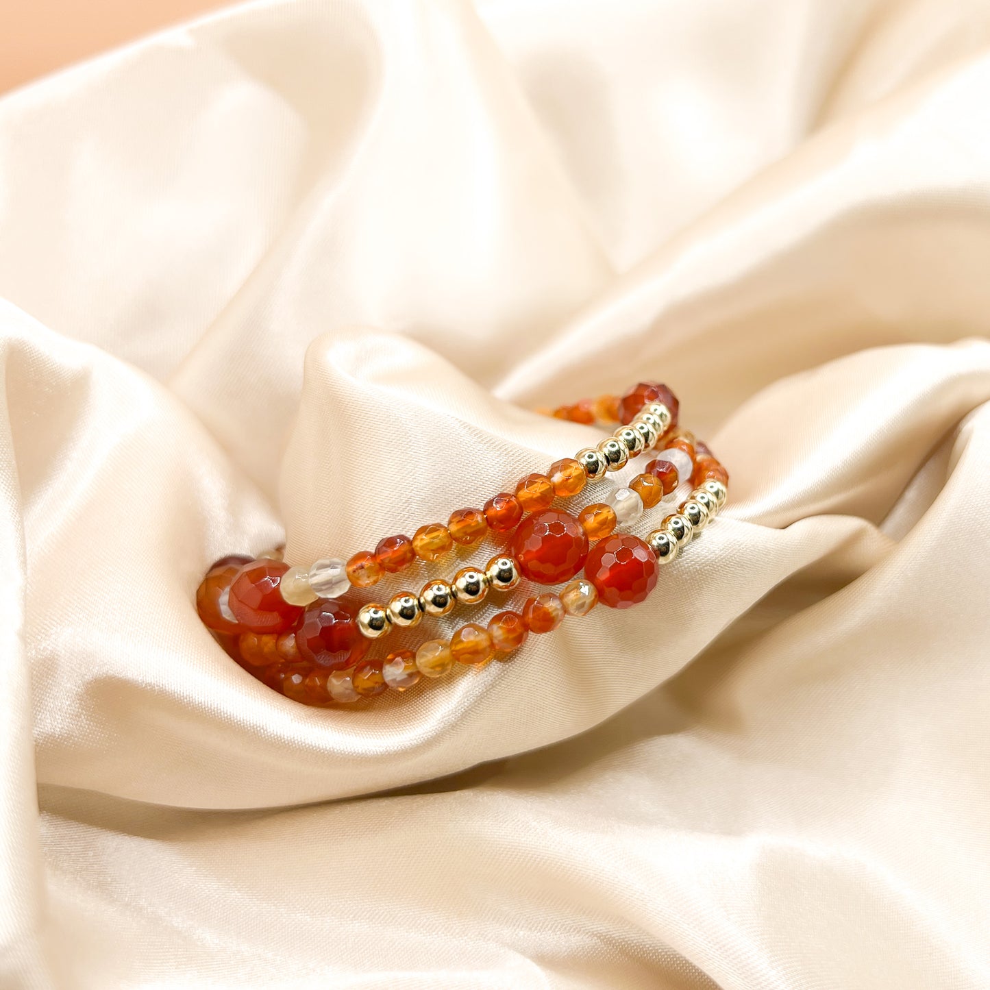 Golden Ember Wrap Bracelet